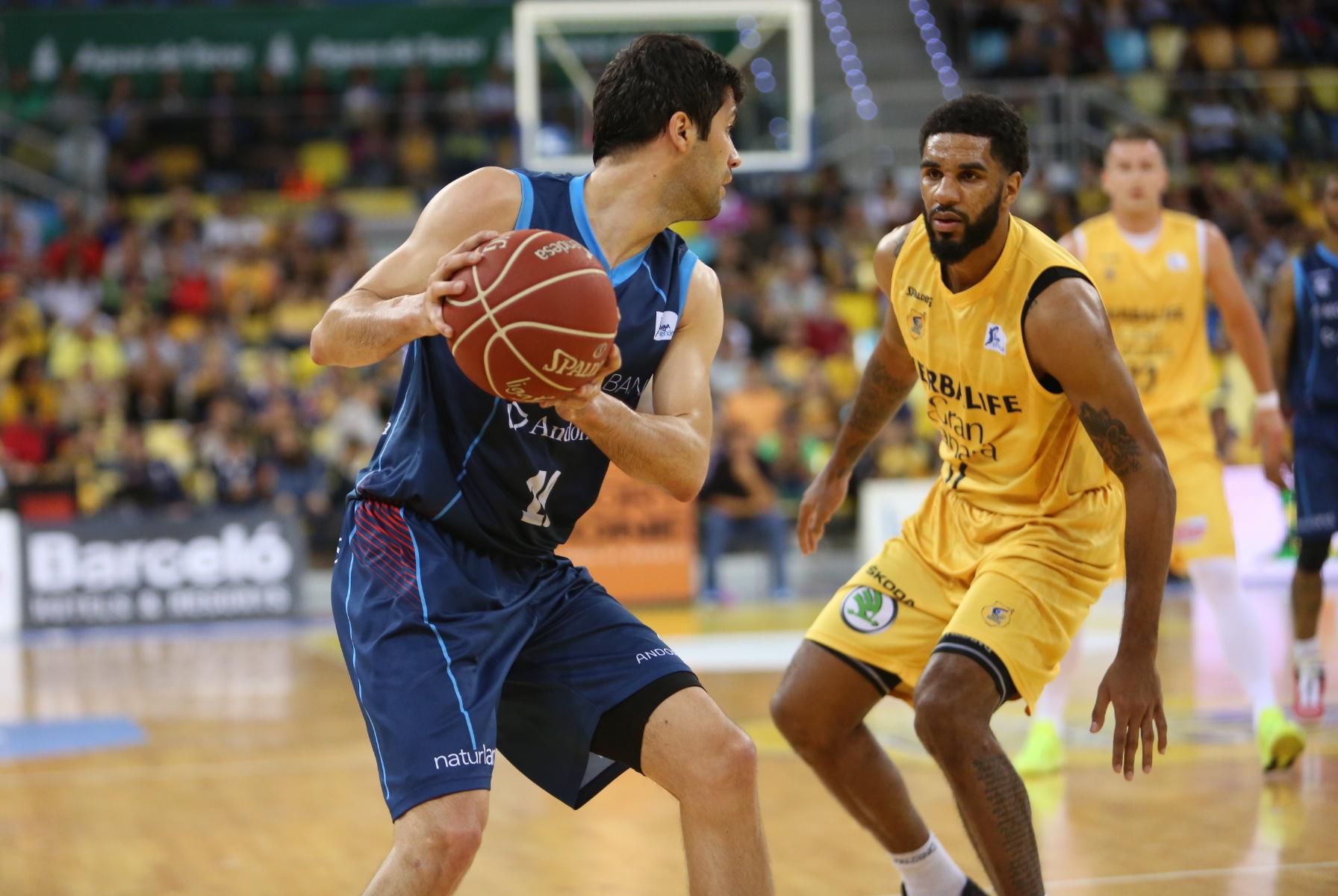 Imágenes del partido entre el Herbalife Gran Canaria y el Morabanc Andorra. (Alejandro Ramos).