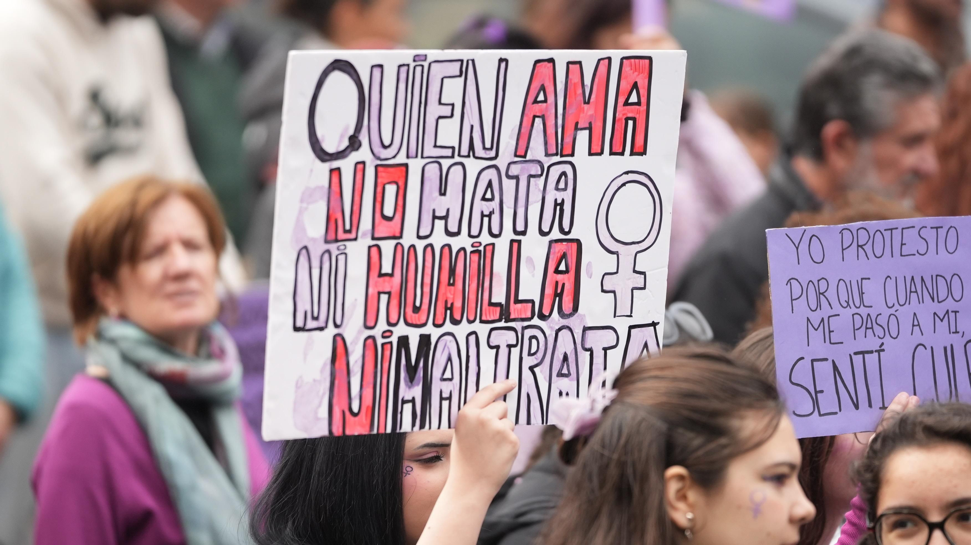 La manifestación del 8M, en imágenes