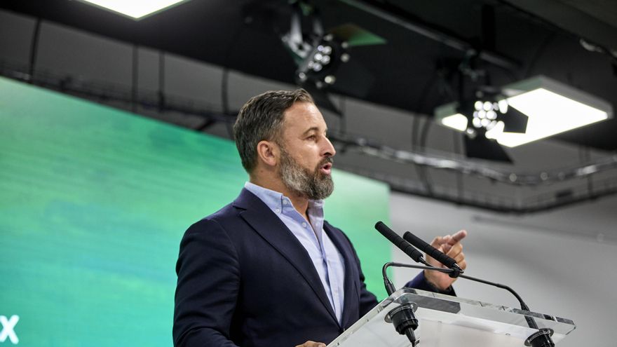 El presidente de Vox, Santiago Abascal