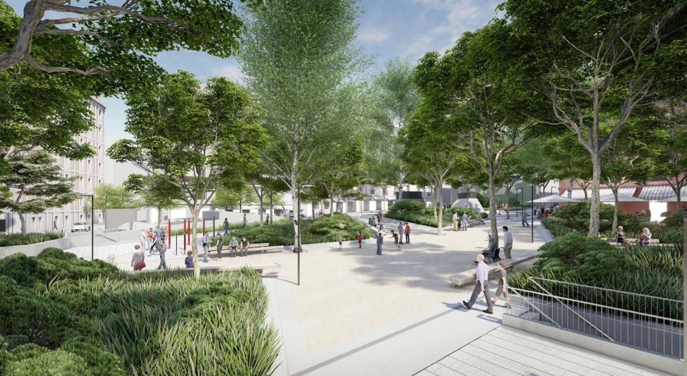 El proyecto de reforma de la Plaza del Carmen de Madrid y su aparcamiento, en imágenes