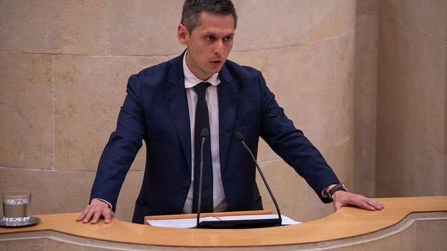 El secretario de Política Autonómica de la Comisión Ejecutiva Autonómica del PSOE de Cantabria y portavoz parlamentario, Mario Iglesias