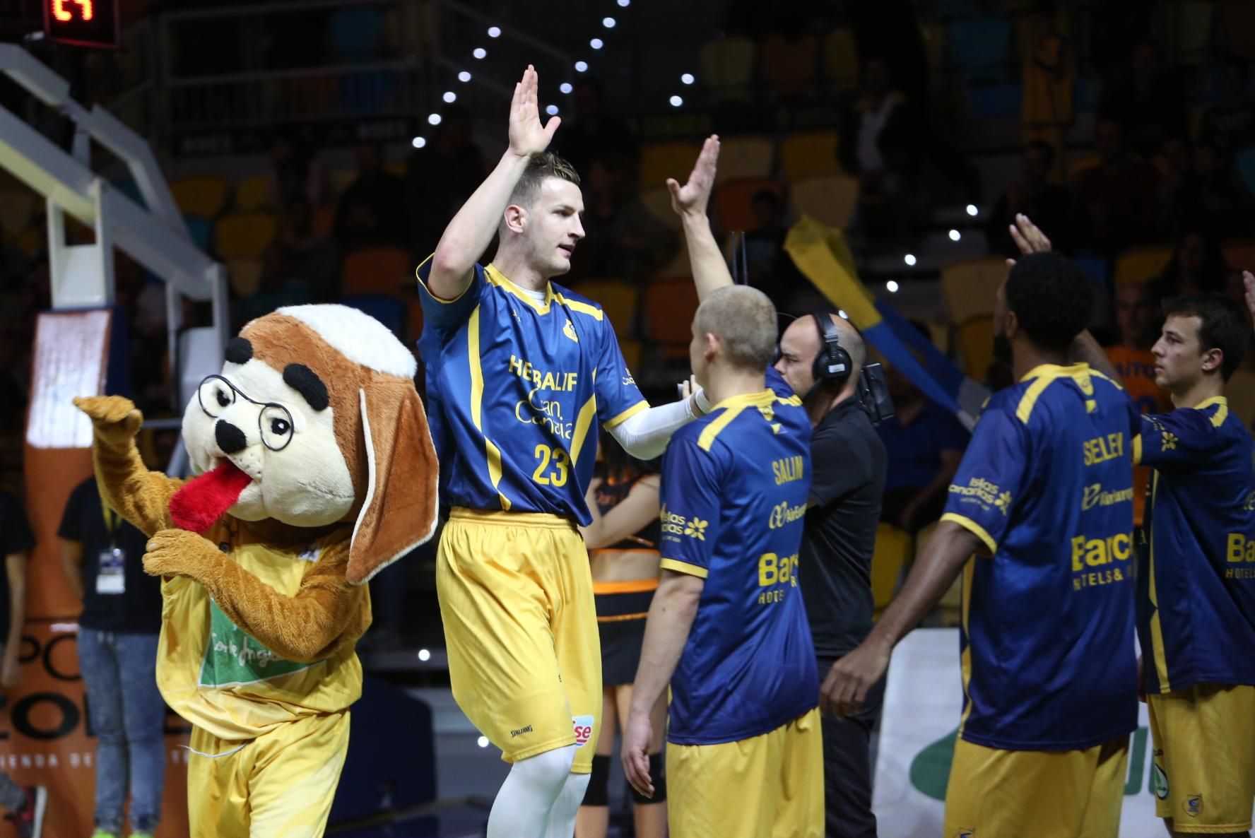 Imágenes del encuentro entre el Herbalife Gran Canaria y el UCAM Murcia en el Gran Canaria Arena. (Alejandro Ramos).