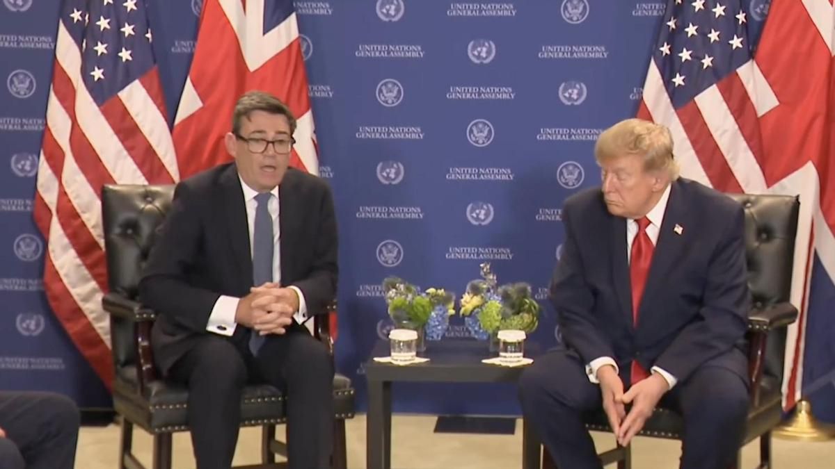 Trump y el primer ministro del Reino Unido hablaron sobre Malvinas en su primera reunión bilateral