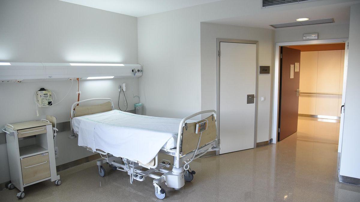 Cama en el hospital de Villarriobledo