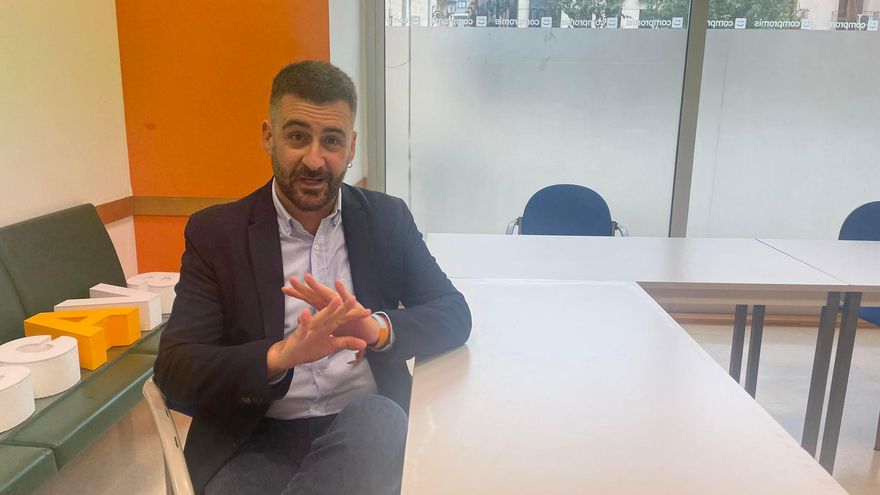 Pere Fuset durante la entrevista.