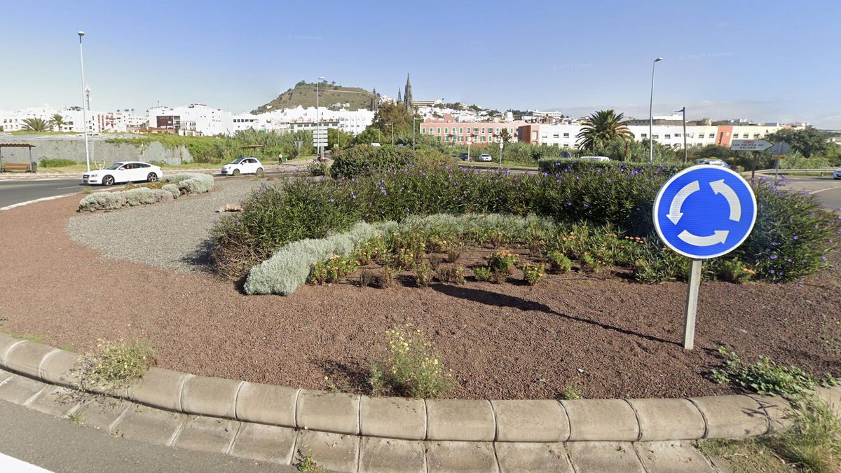 Glorieta en la G-20, a la altura de Arucas.