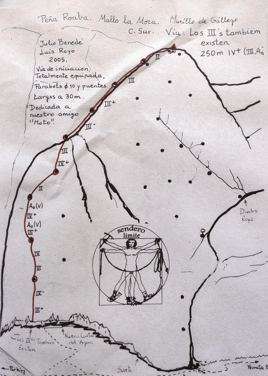 Mallo la Mora. Cara Sur. Vía ‘Los terceros también existen’. © Sendero Límite