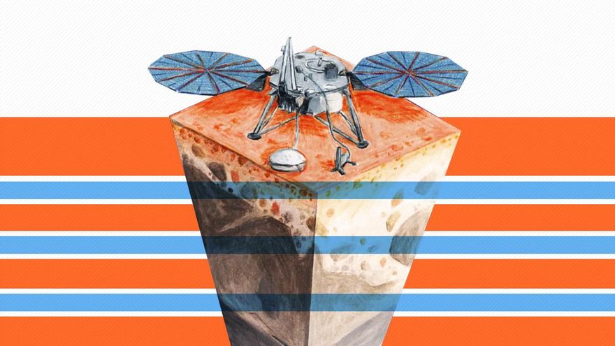 El interior de Marte contiene una inmensa reserva de agua líquida, procedente de sus antiguos océanos