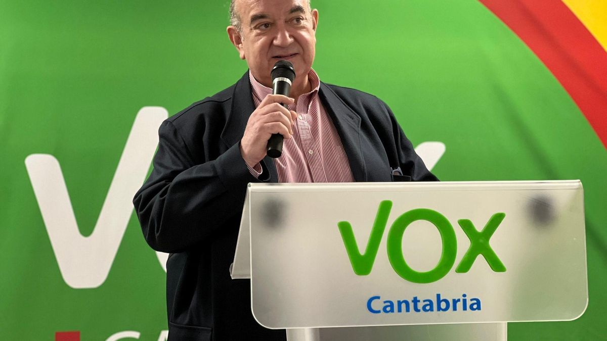 Archivo - El presidente de Vox Cantabria, Emilio del Valle