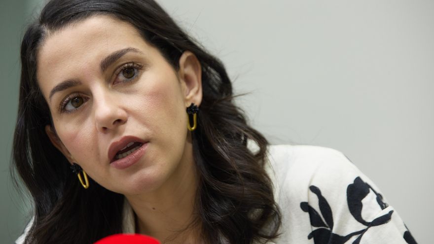 La líder de Ciudadanos, Inés Arrimadas, durante una entrevista para Europa Press.