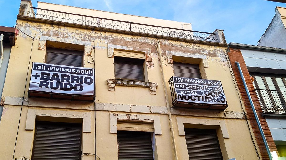 Los balcones del Casco Antiguo denuncian el "modelo de parque temático" de Logroño
