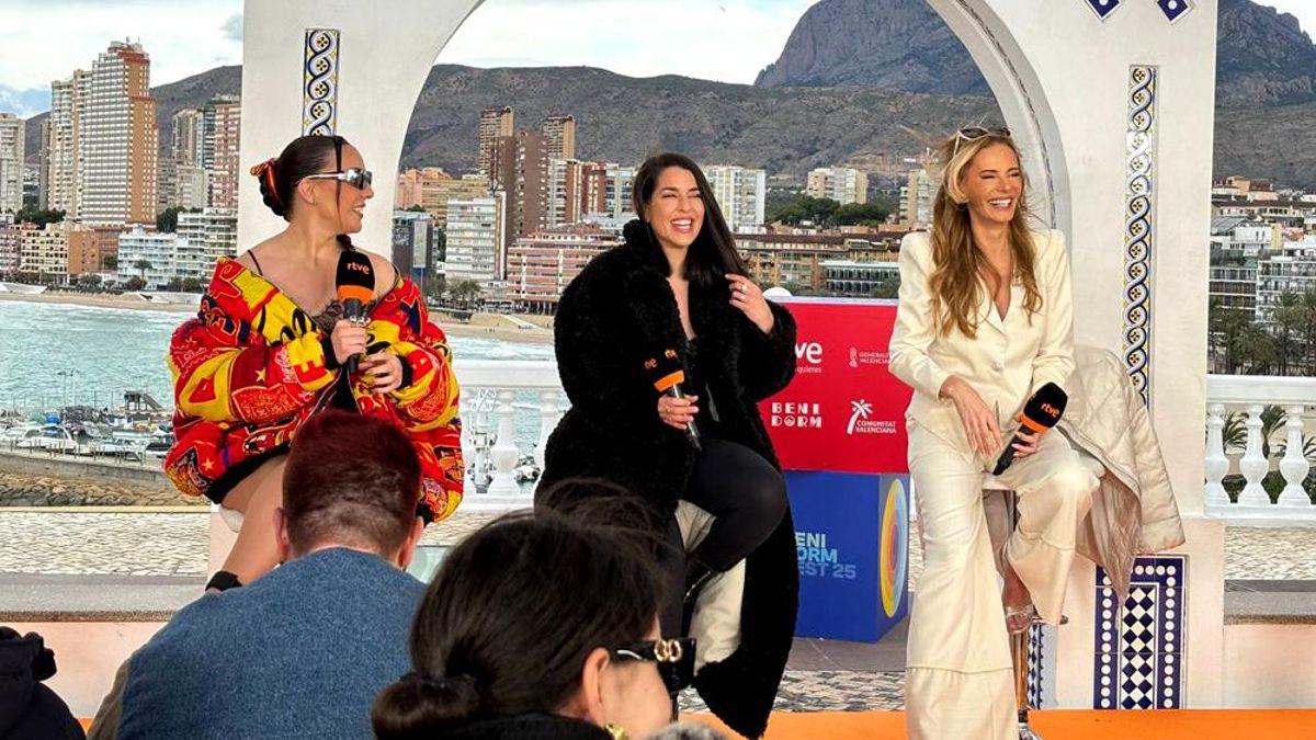 Inés Hernand, Ruth Lorenzo y Paula Vázquez, presentadoras del Benidorm Fest 2025