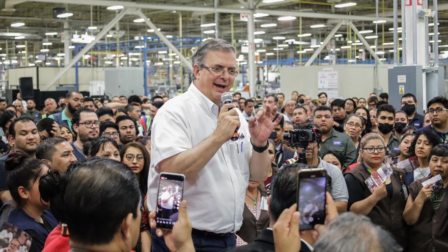 Ebrard deja en segundo plano tema migratorio en visita como aspirate a la frontera norte