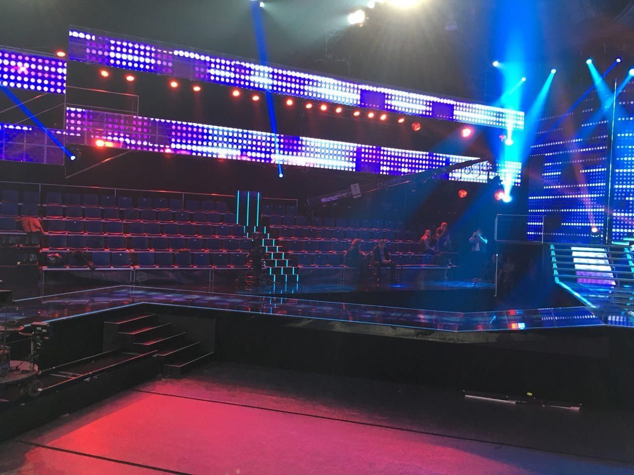 Los asientos para el público en el plató de OT 2017