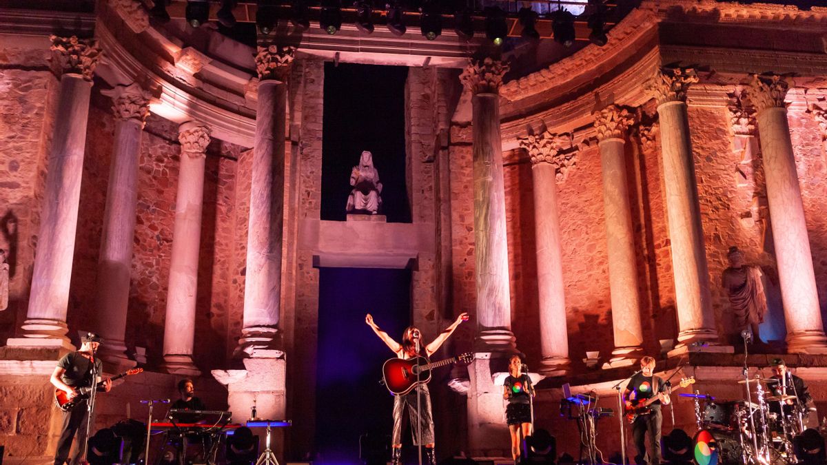 Una actuación de Amaral en el Teatro Romano de Mérida