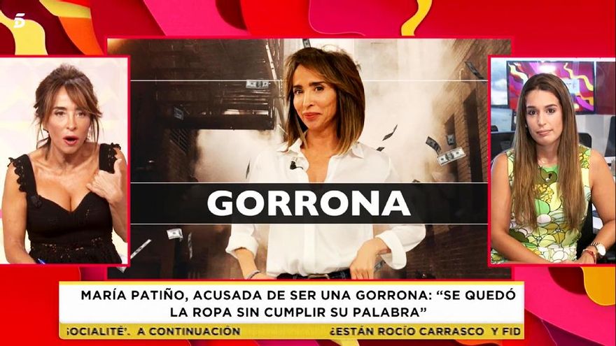 El cabreo de María Patiño con el equipo de 'Socialité' por acusarla de "gorrona": "No sé si a la vuelta estaré"
