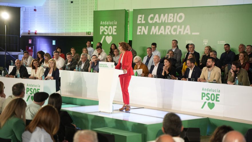 La secretaria general del PSOE-A, María Jesús Montero, interviene ante el Comité Director del PSOE-A. (Foto de archivo).