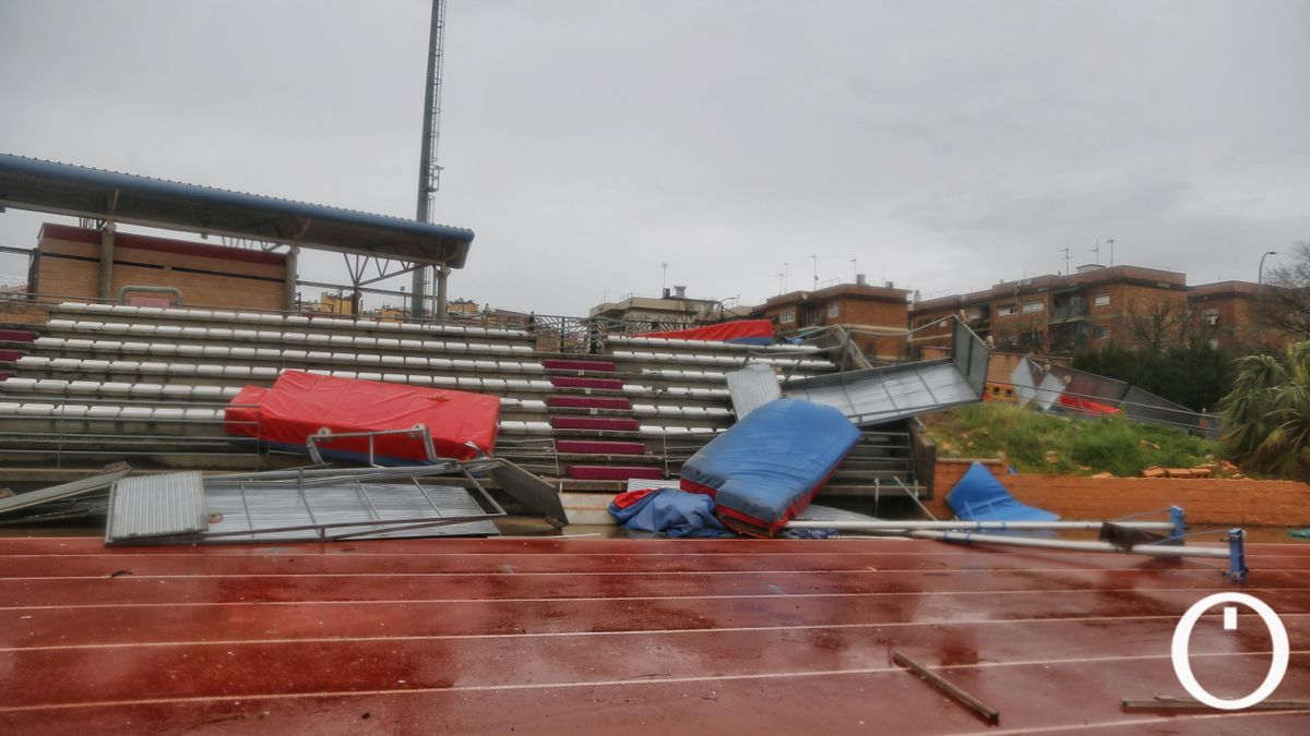 Destrozos del viento en El Fontanar