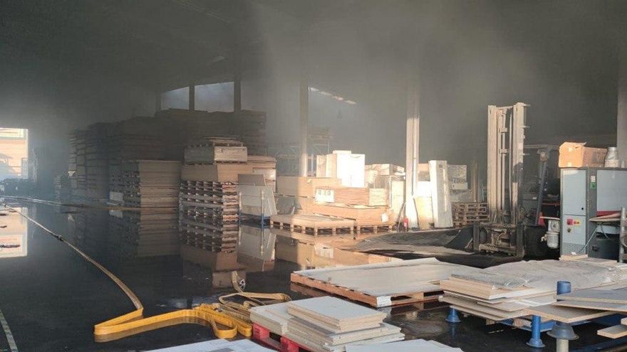 Resultado del incendio de esta madrugada