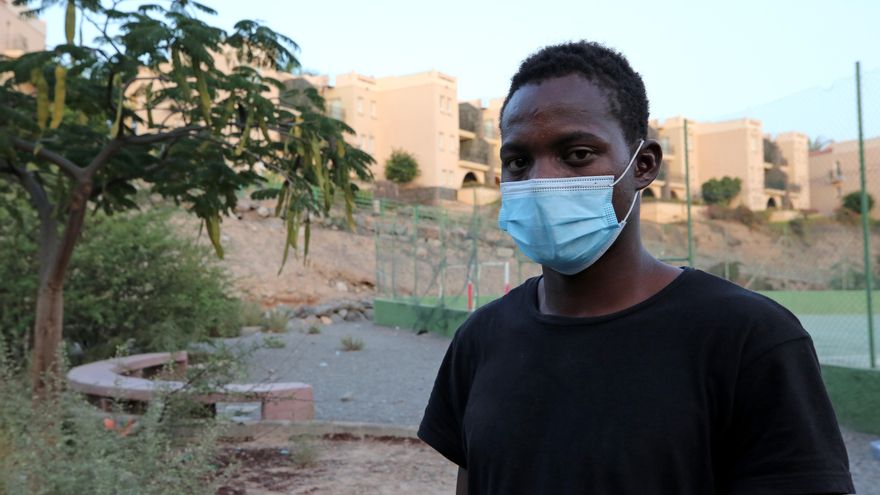 Soungalo,  maliense que llegó a Canarias en cayuco el 15 de septiembre de 2020.