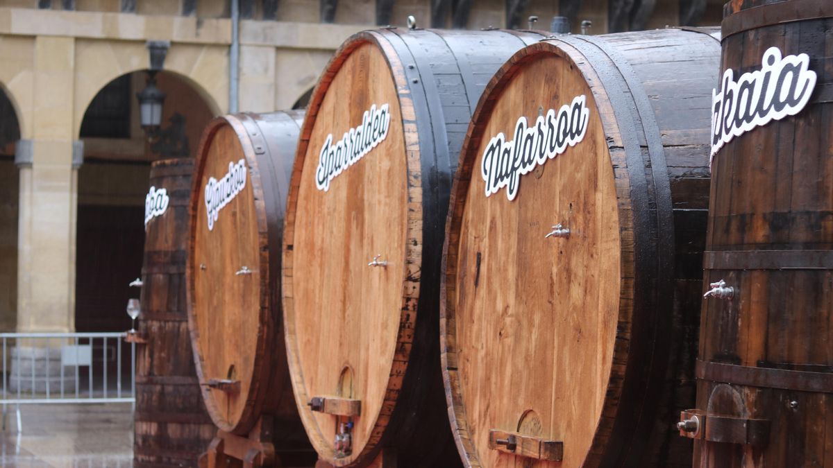 Cupelas con el origen de la sidra.