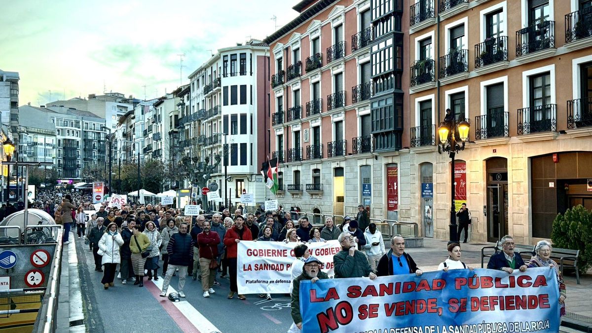 "Largas listas de espera y dinero público a la privada": la Plataforma por la Sanidad Pública de La Rioja sale a la calle
