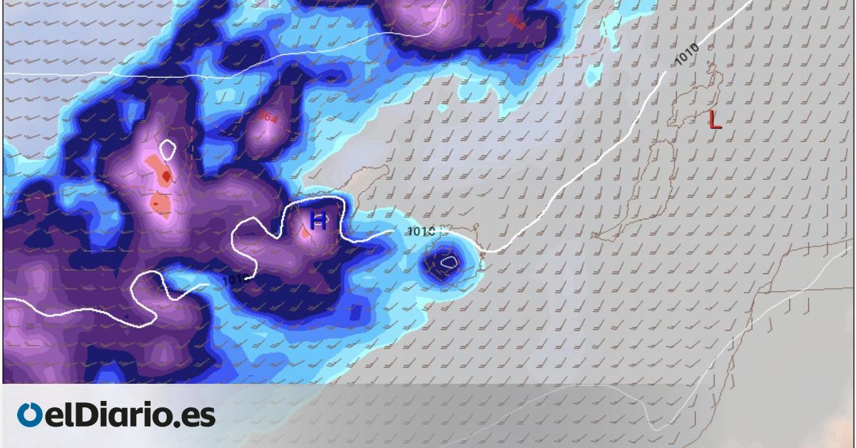 Borrasca Claudia: Aemet eleva a naranja y amplía los avisos en Canarias por lluvias de más de 100 litros por metro cuadrado