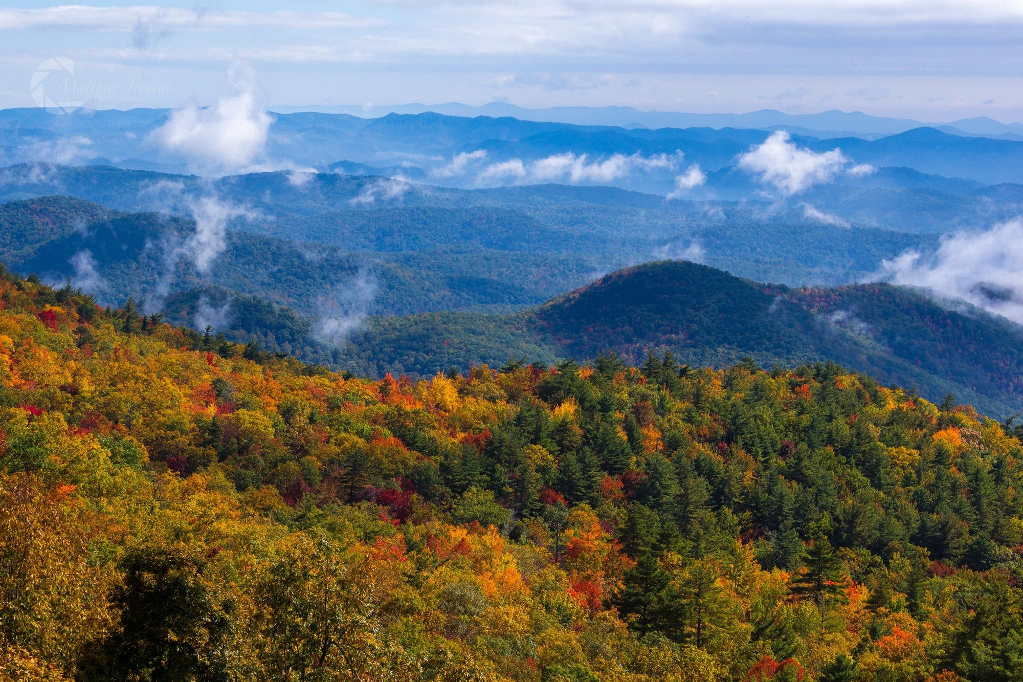 Otoño en Smoky Mountains.