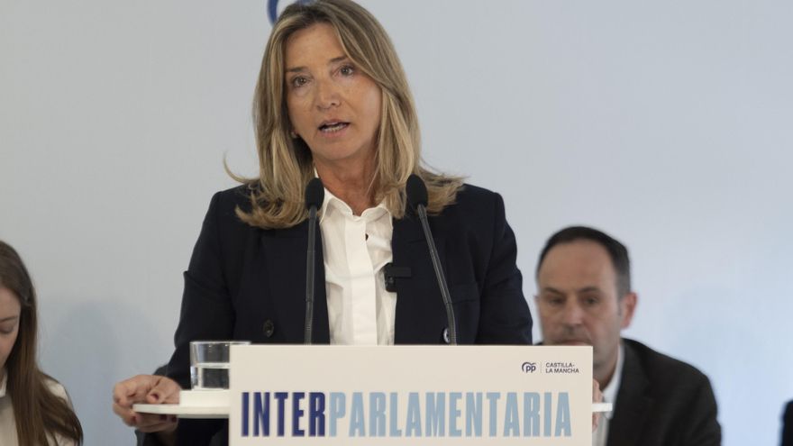 La portavoz del PP en el Senado, Alicia García. EFE/ Álvaro del Olmo