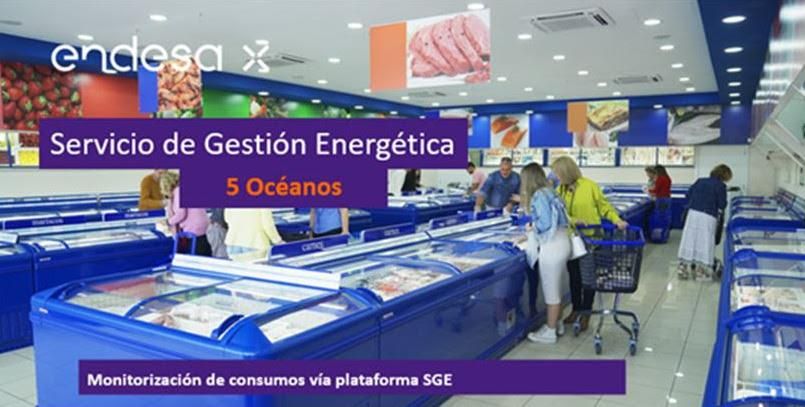 5 Océanos, líder independiente en alimentación congelada en Canarias, confía en Endesa X para optimizar el consumo energético en sus tiendas.