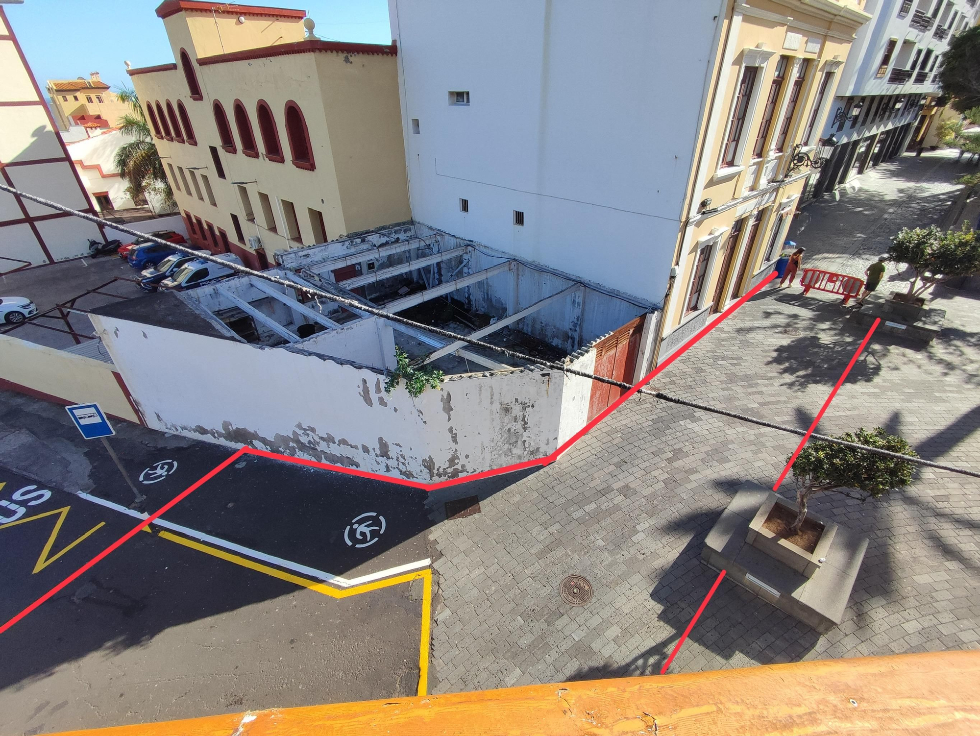 En la imagen, tramo del inicio de la prolongación.