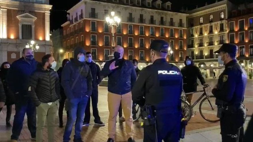 Momento de la protesta.