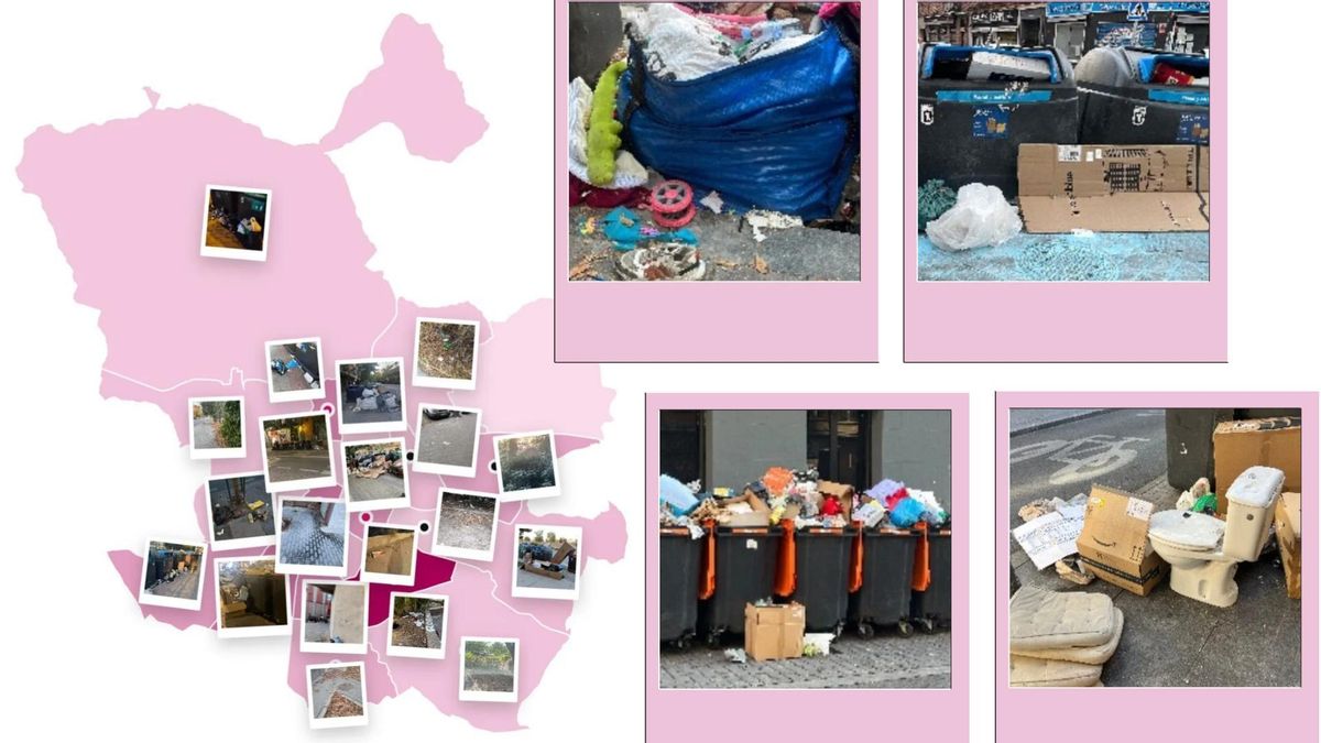 Puente de Vallecas, el imperio de la basura en un nuevo 'google maps' que conduce hasta la suciedad de los barrios