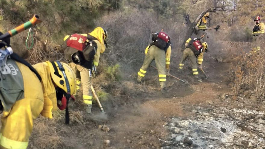 Controlado el incendio forestal de Tijarafe