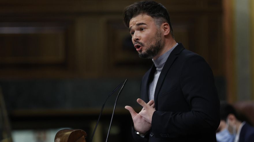 El portavoz de ERC, Gabriel Rufián en una imagen de archivo. EFE/Chema Moya