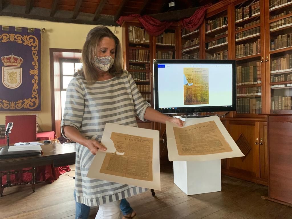 Mari Carmen Aguilar Janeiro es responsable del Fondo Antiguo de la Sociedad Cosmológica. Foto: HICPAN