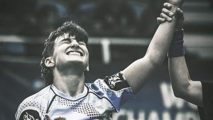 La campeona de artes marciales Carlota Prendes