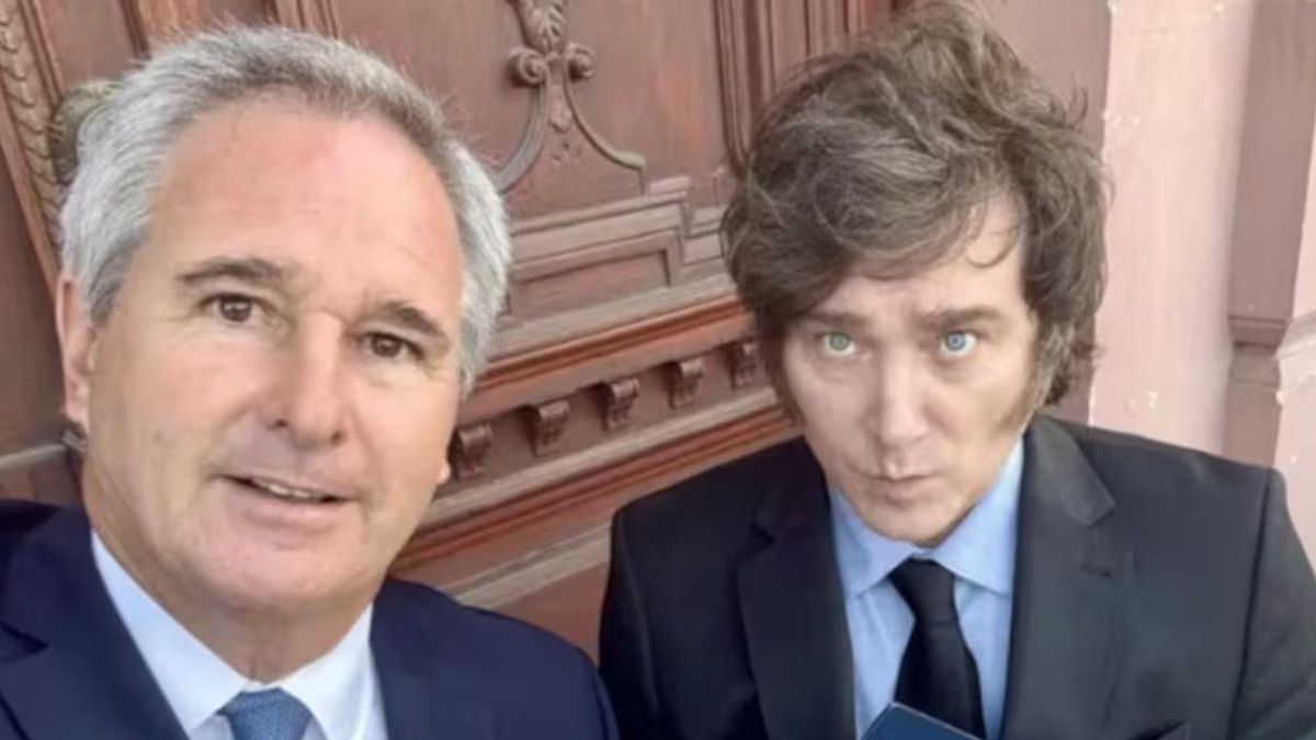 Javier Milei y su canciller Pablo Quirno.