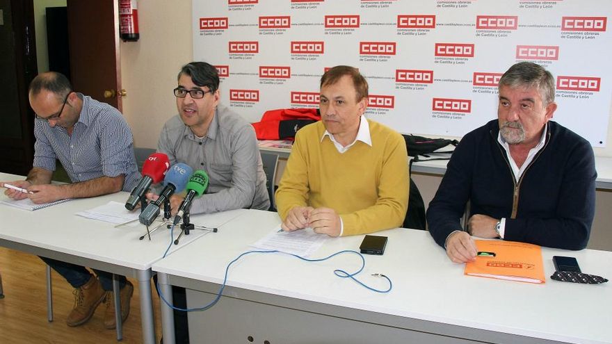Peio García / ICAL Rueda de prensa de CCOO Industria en León con motivo de la situación de las centrales térmicas.
