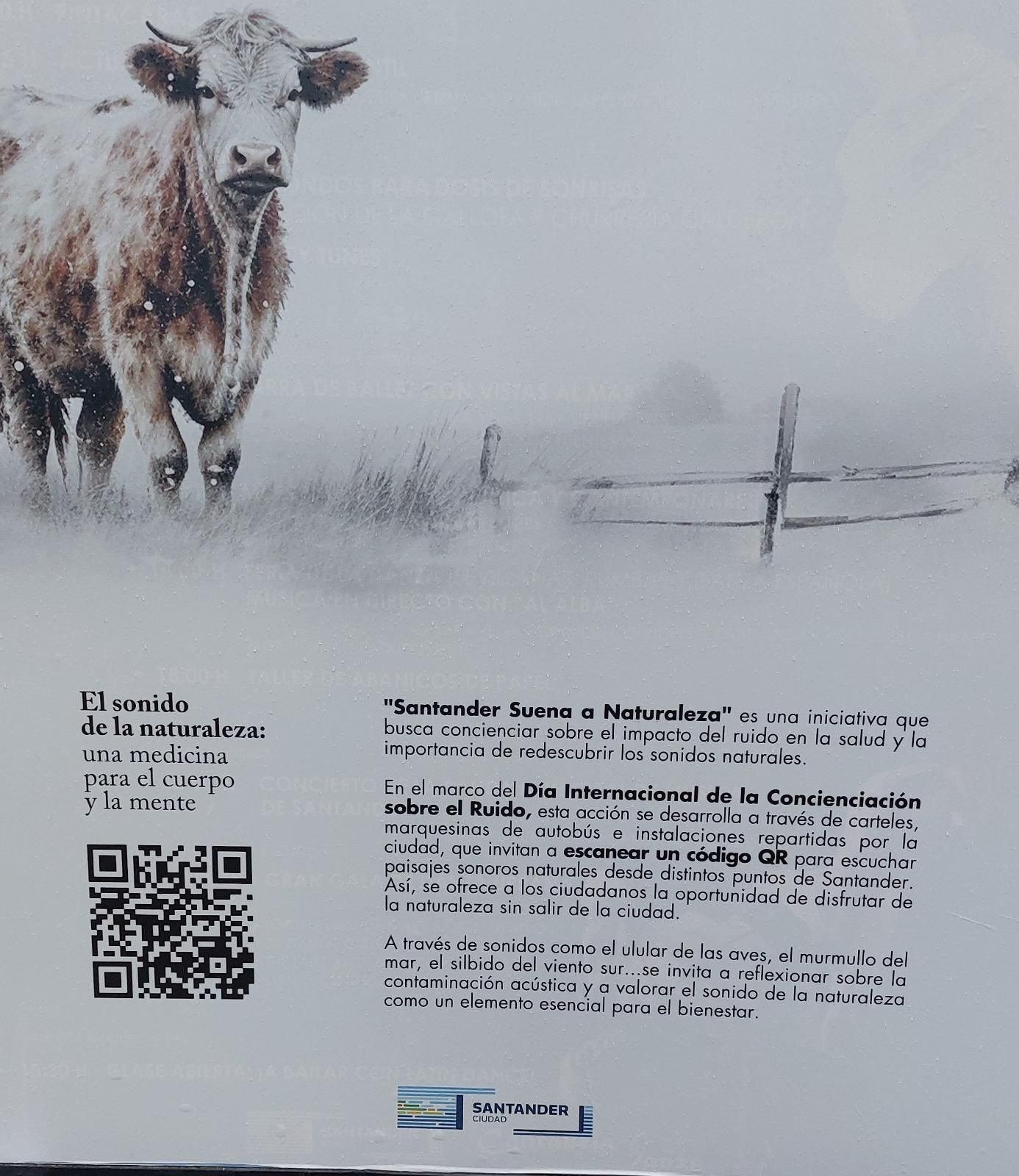 Campaña para concienciar del ruido impulsada por el Ayuntamiento de Santander.