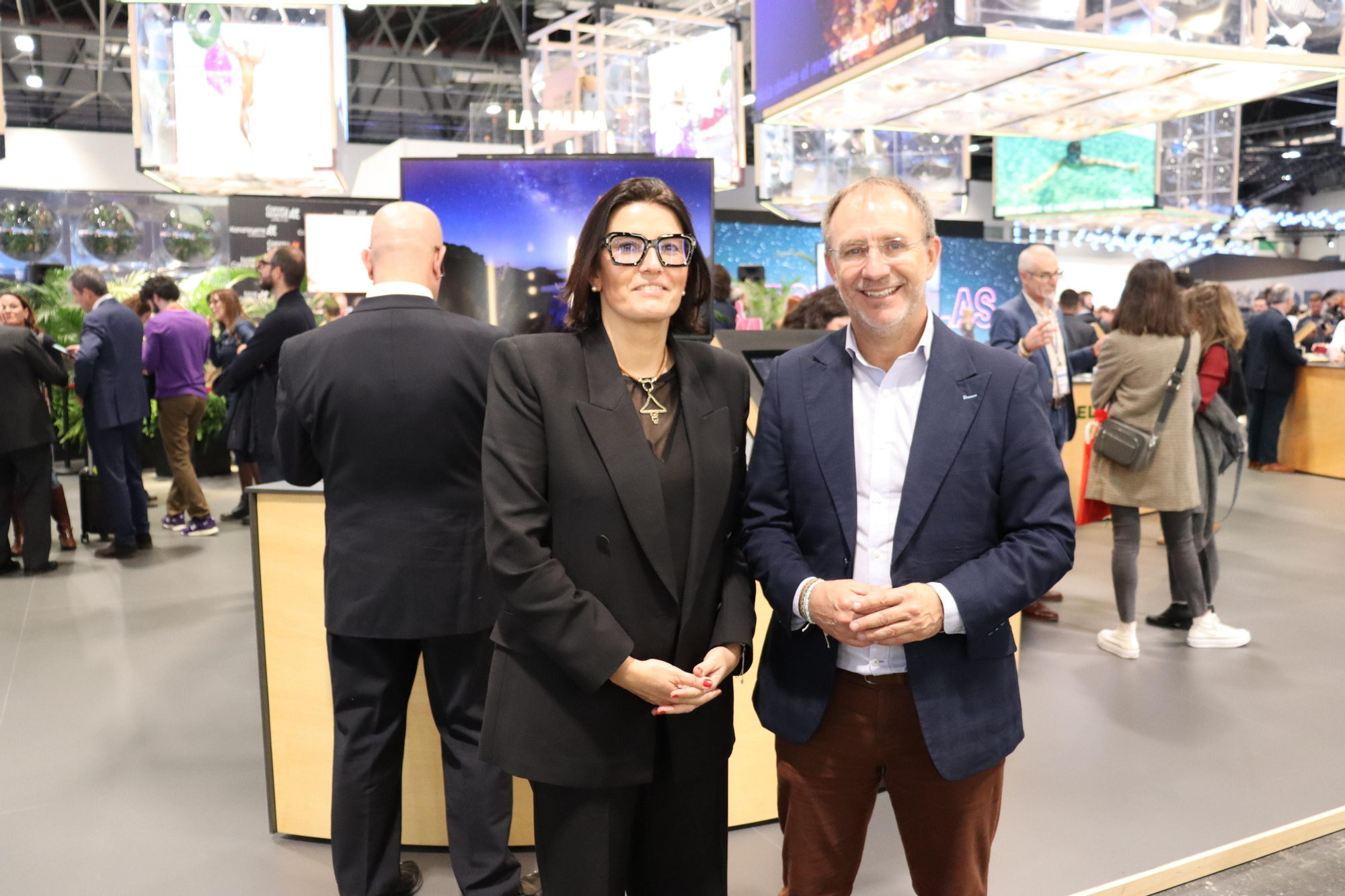 Raquel Rebollo y Sergio Rodríguez en Fitur.