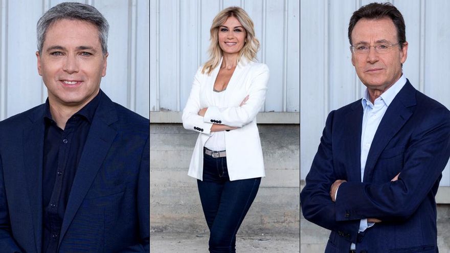 Los presentadores del especial de Antena 3 Noticias por el 28A