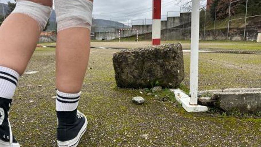 Dos fotografías denuncian el estado de instalaciones escolares en Extremadura