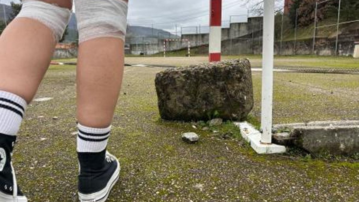 Dos fotografías denuncian el estado de instalaciones escolares en Extremadura