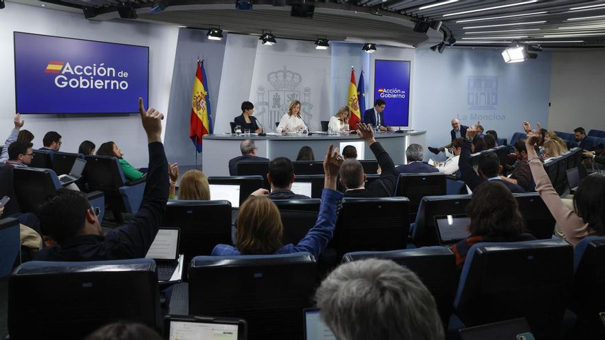 Rueda de prensa posterior al Consejo de Ministros, este martes