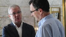El expresidente de la Región de Murcia, Ramón Luis Valcárcel, junto al alcalde del municipio de Murcia, José Ballesta