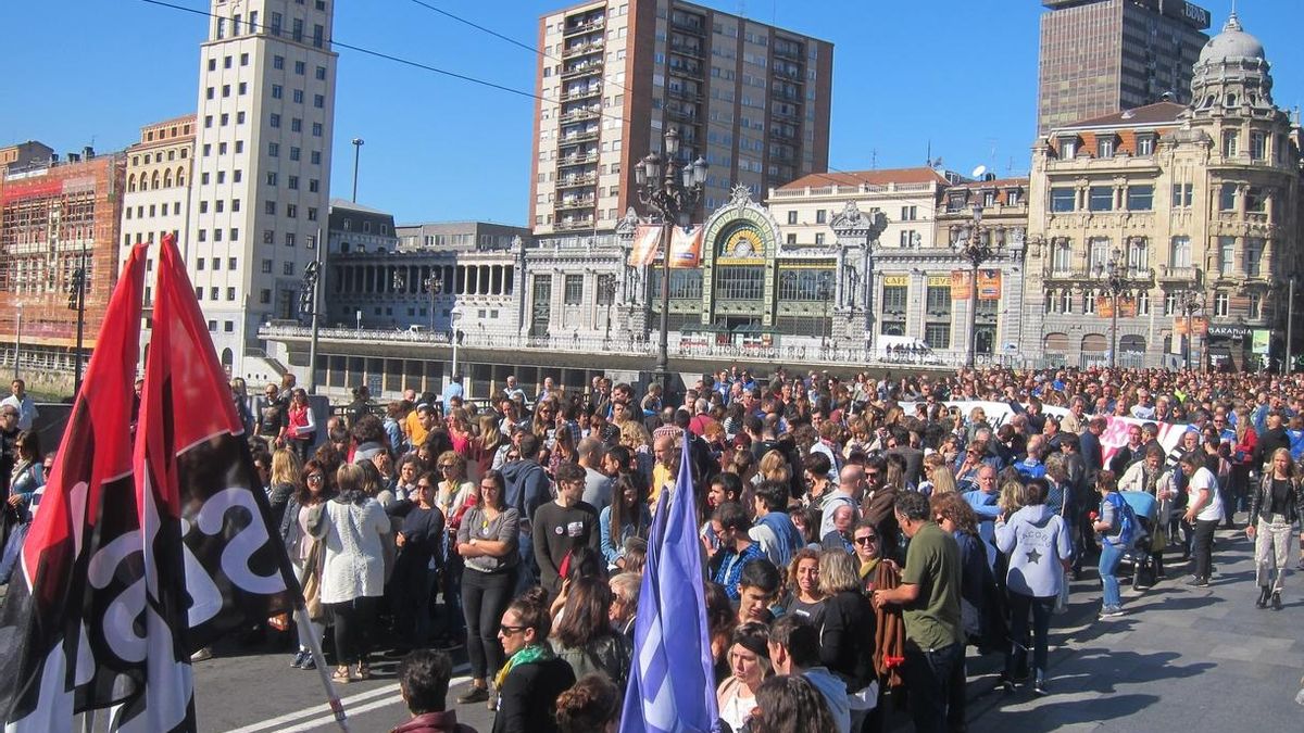Euskadi contabilizó casi 5.000 manifestaciones y concentraciones reivindicativas en 2018, un 13% más que en 2017