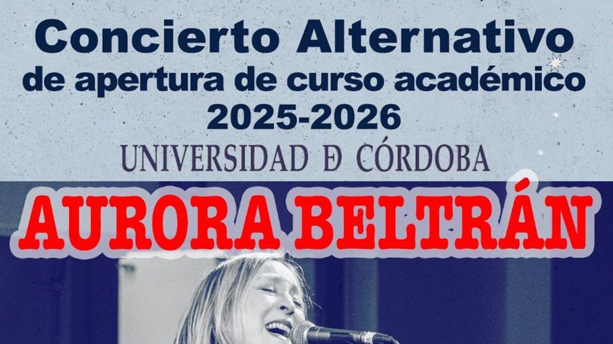 Aurora Beltrán abre el curso universitario en Córdoba con un concierto acústico