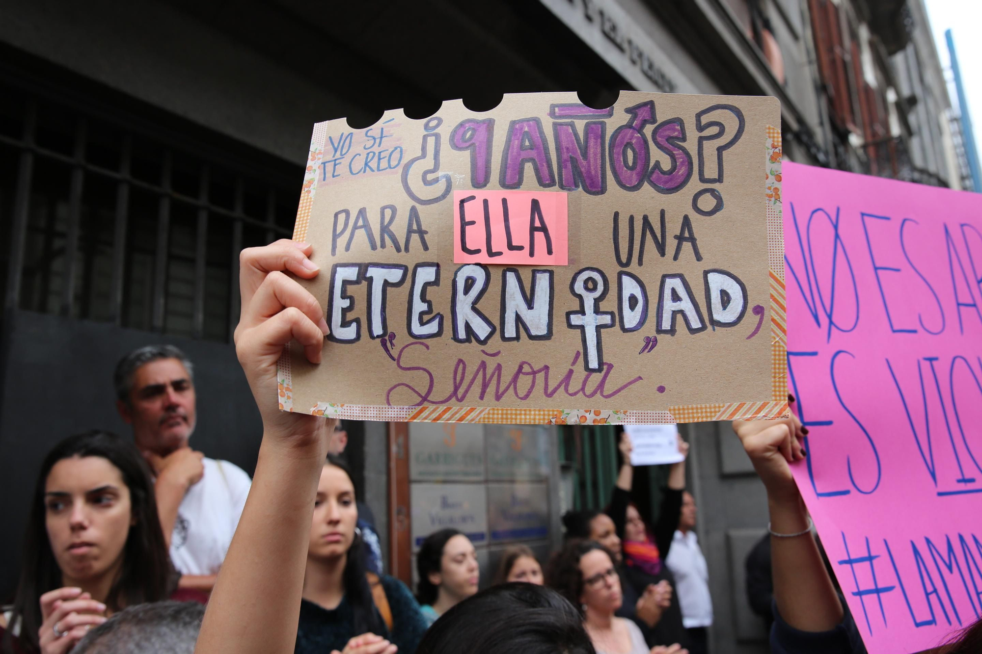 Protesta en Las Palmas de Gran Canaria tras la sentencia de 'La Manada'