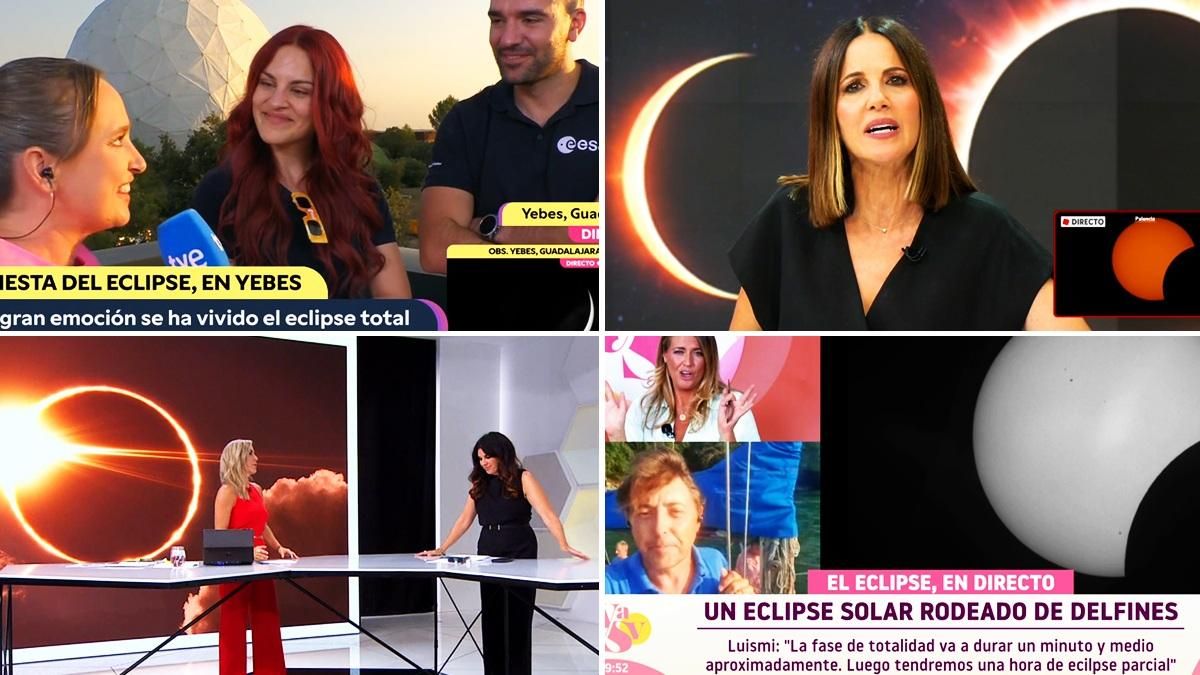 Coberturas de RTVE, Atresmedia y Mediaset con motivo el eclipse solar